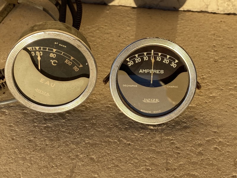 Temperature Gauge + Volt meter Renault Gauges Set Jaeger 